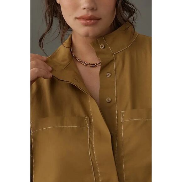 NWT Anthropologie The Jeannie Short-Sleeve A-Line Mini Dress by Maeve $148 XL - Picture 2 of 8